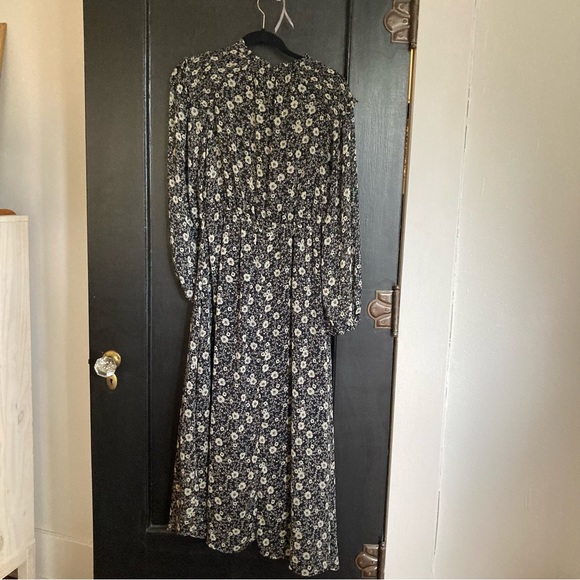 Mango Chiffon Floral Print Dress New - Picture 3 of 6